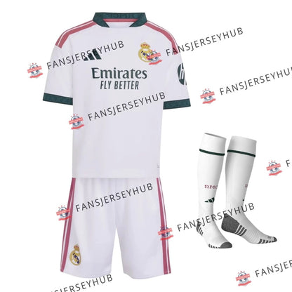 Equipación completa de local de Los Blancos para niños - Camiseta+Pantalón corto+Calcetas 2026/27