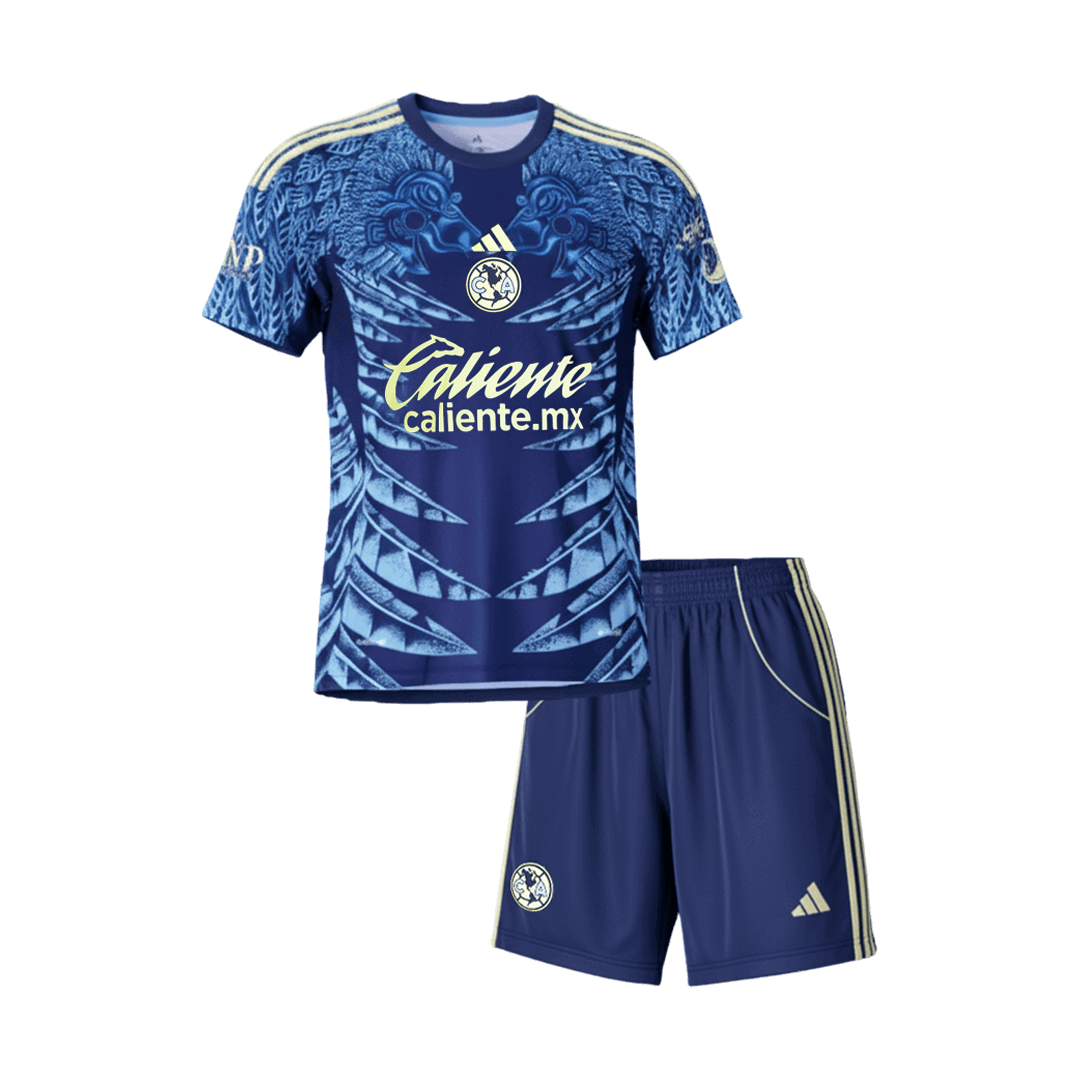 Equipación visitante del Kid's Club America - Camiseta + Pantalón corto 2025/26
