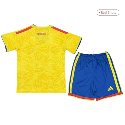 Conjunto de fútbol de Colombia para niños, local, Copa Mundial 2026 - Camiseta + Pantalón corto