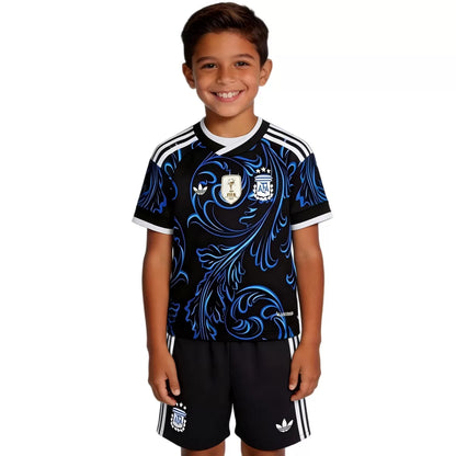 Conjunto Visitante de Argentina para Niños - Camiseta+Pantalones Cortos 2026