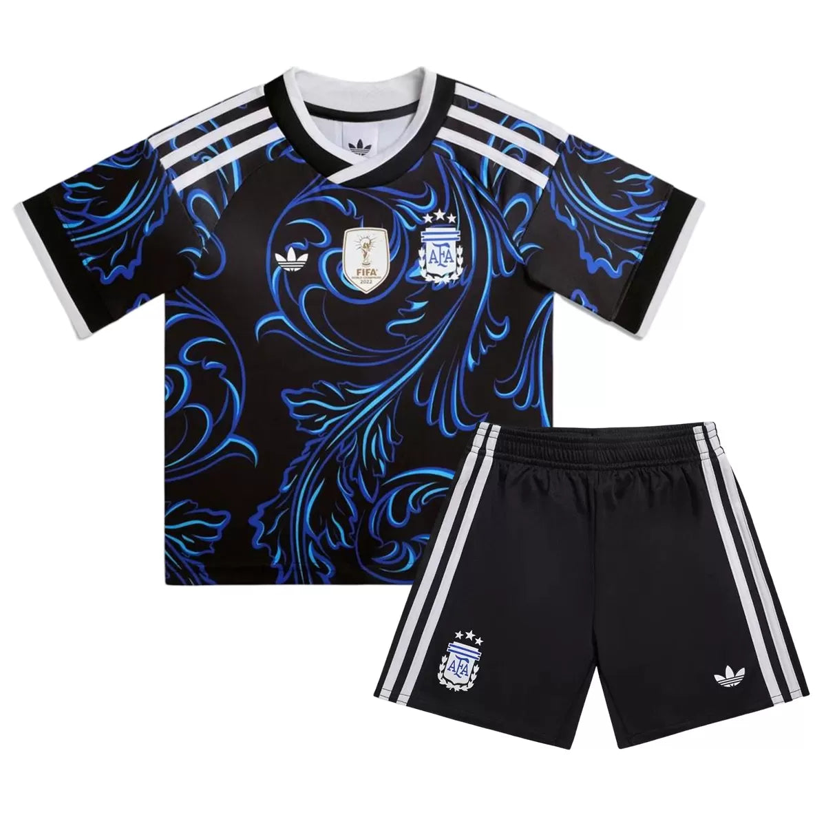 Conjunto Visitante de Argentina para Niños - Camiseta+Pantalones Cortos 2026