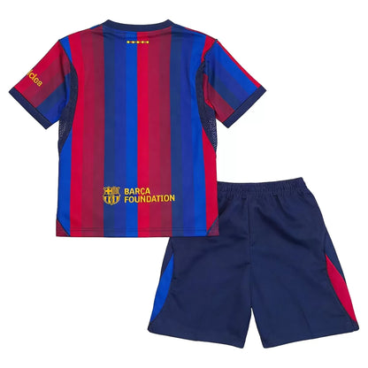 Conjunto de fútbol de casa del Barcelona para niños 2026/27 - Camiseta+Pantalones cortos