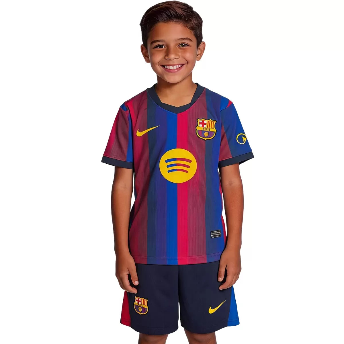 Conjunto de fútbol de casa del Barcelona para niños 2026/27 - Camiseta+Pantalones cortos