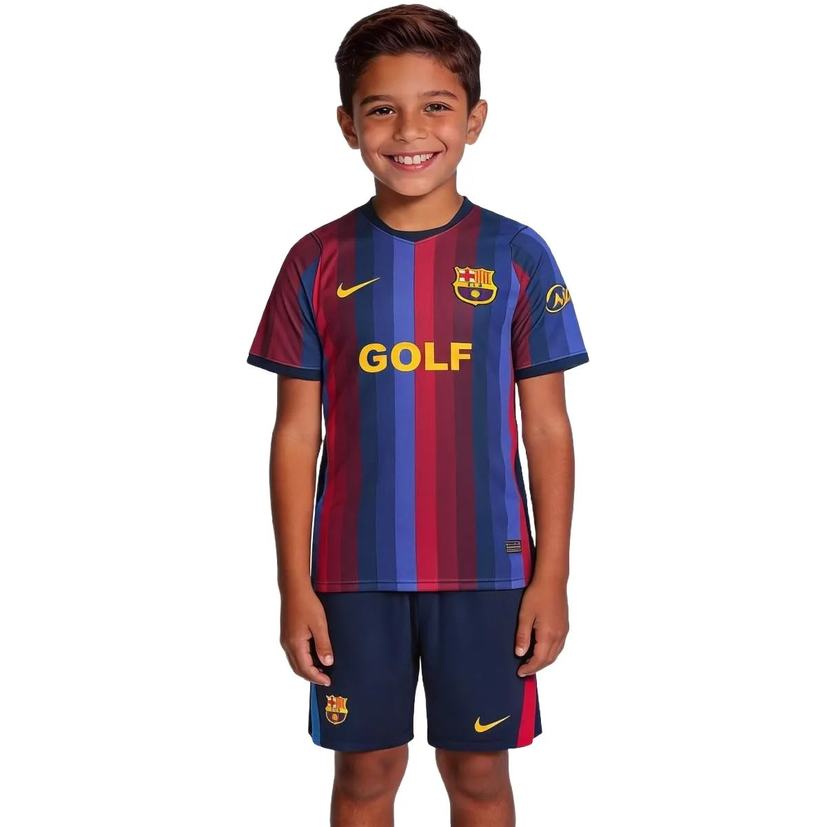 Kinder FC Barcelona x Golf Wang Heimtrikot-Set 2026/27 – Trikot + Shorts