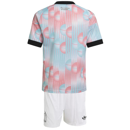 Kit de camiseta de fútbol de visitante de Bélgica para niños Mundial 2026