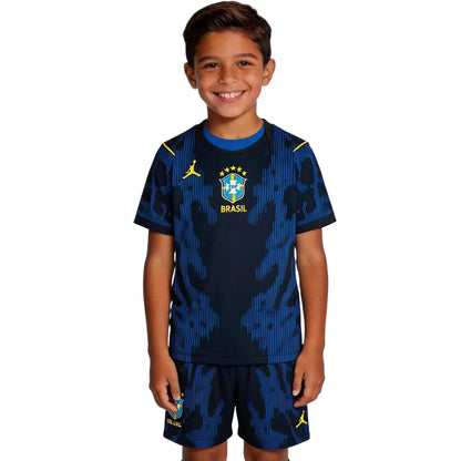 Equipación de Fútbol para Niño de Brasil Visitante Mundial 2026 - Camiseta + Pantalones Cortos