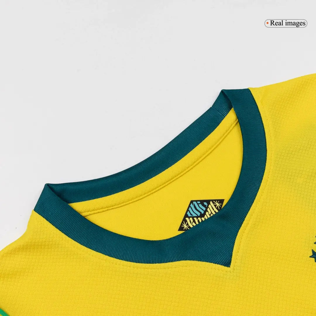 Kit de fútbol local de Brasil para niños para el Mundial 2026 (Camiseta + Pantalones cortos)