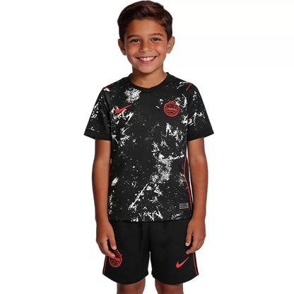 Kit de fútbol de visitante para niños de Canadá (camiseta + pantalones cortos) 2026