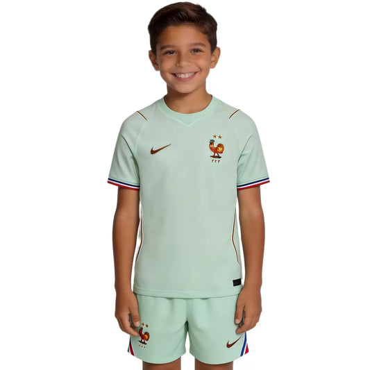 France Kid's Away Soccer Kit - Jersey+Shorts 2026