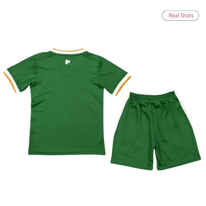 Kit de casa para niños de Irlanda - Camiseta+Pantalones cortos Copa del Mundo 2026