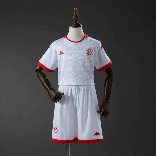 Ensemble de football Tunisie extérieur pour enfant - Maillot+Shorts 2026