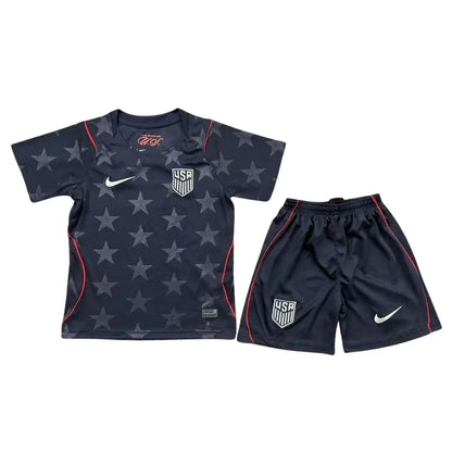 Conjunto de fútbol de visitante (camiseta+pantalones cortos) USMNT para niños 2026