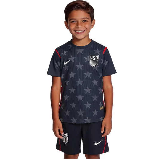 USMNT Away Kid's Soccer Kit (Jersey+Shorts) 2026