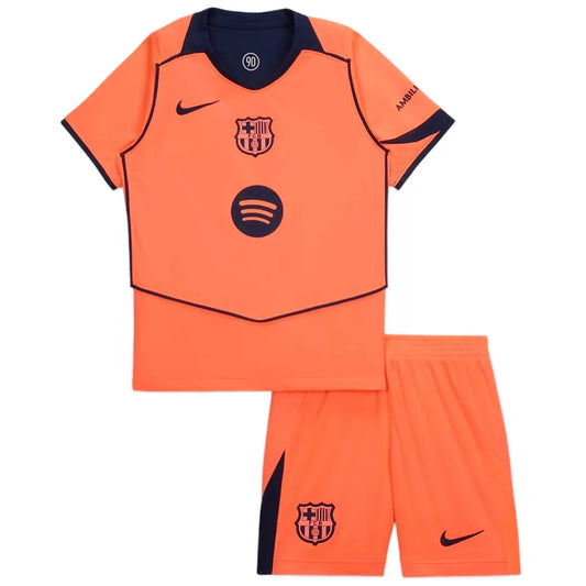 Troisième tenue extérieure enfant du FC Barcelone - Maillot + Short 2025/26