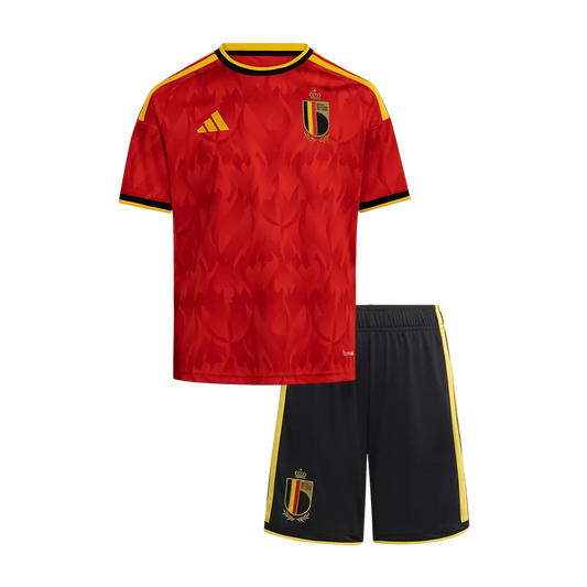 Tenue de football domicile enfant Belgique (Maillot + Short) 2026