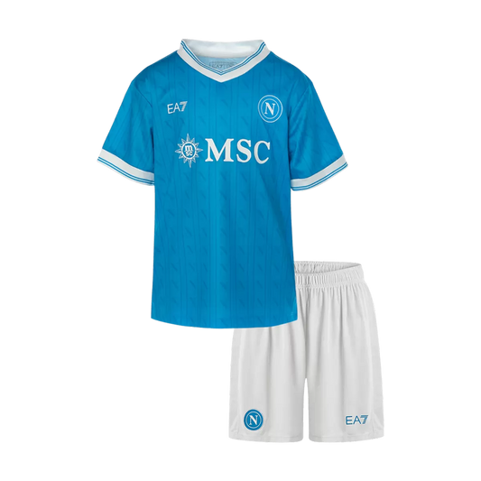 Tenue domicile enfant de Naples - Maillot + Short 2025/26