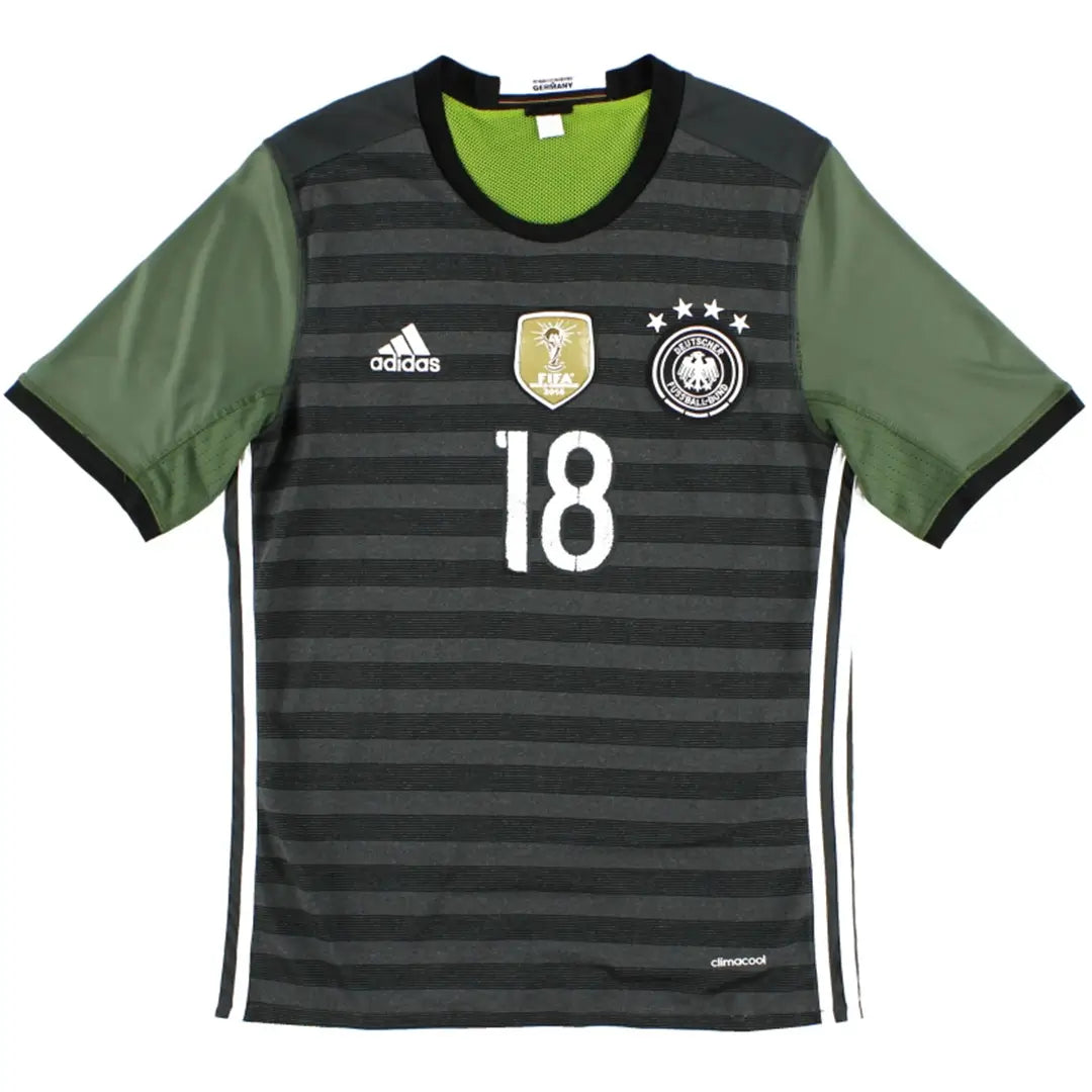 Camiseta retro de visitante de Kroos #18 de Alemania 2016