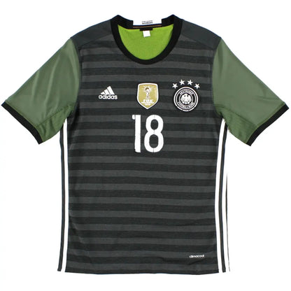 Camiseta retro de visitante de Kroos #18 de Alemania 2016