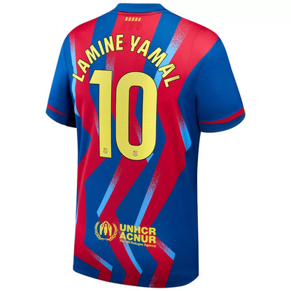 LAMINE YAMAL #10 Barcelona Cuarta Camiseta Visitante 'El Clásico' 2025/26