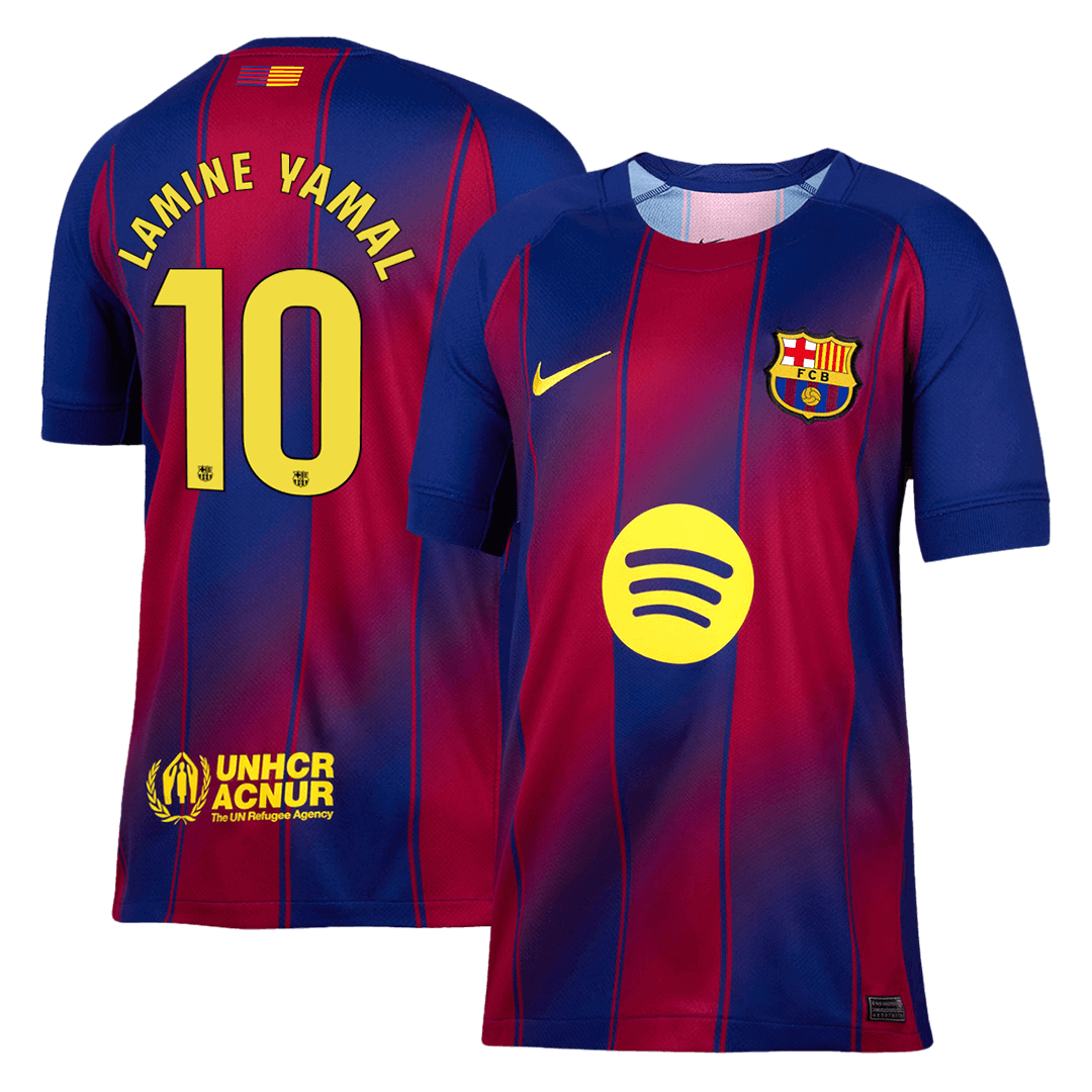 Camiseta de fútbol LAMINE YAMAL #10 Barcelona Primera equipación 2025/26