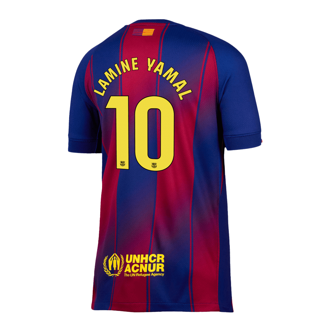 Camiseta de fútbol LAMINE YAMAL #10 Barcelona Primera equipación 2025/26