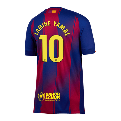 Camiseta de fútbol LAMINE YAMAL #10 Barcelona Primera equipación 2025/26