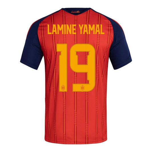 LAMINE YAMAL #19 Maillot domicile Espagne Coupe du Monde 2026
