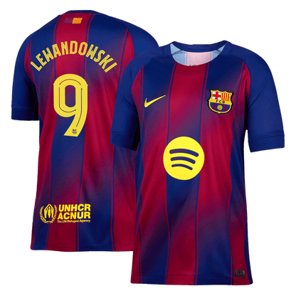 Camiseta de fútbol del FC Barcelona número 9 de Lewandowski, temporada 2025/26 - Champions League