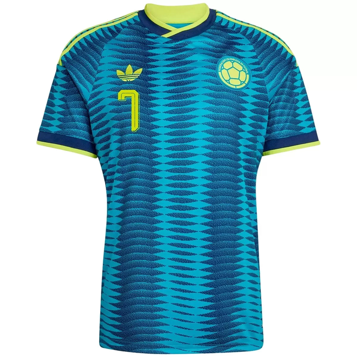 Camiseta de fútbol de visitante de Colombia de Luis Díaz #7 para el Mundial 2026
