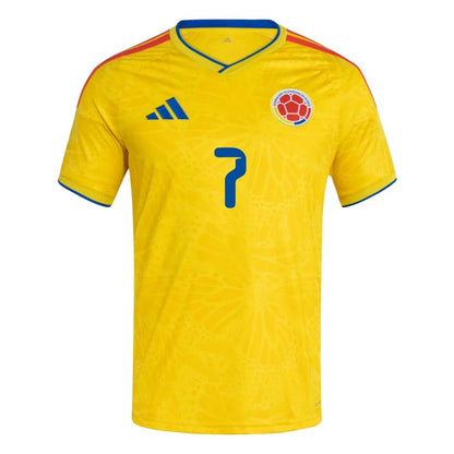 Luis Díaz #7 Colombia Local Soccer Jersey 2026 World Cup