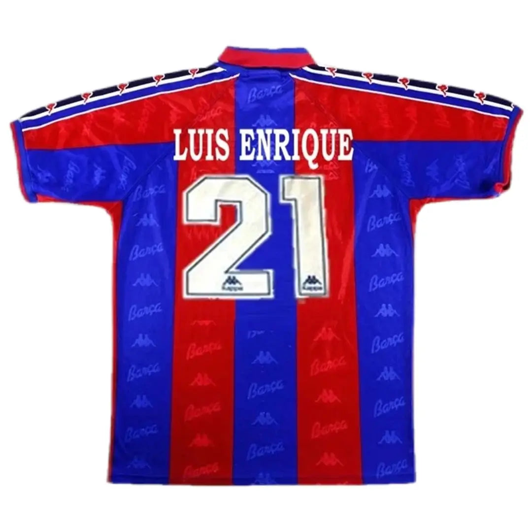 Luis Enrique #21 Barcelona 1996/97 Camiseta retro local