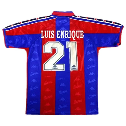Luis Enrique #21 Barcelona 1996/97 Camiseta retro local