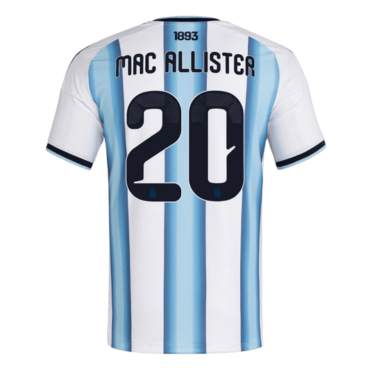 Maillot domicile version joueur de l'Argentine MAC ALLISTER n° 20 pour la Coupe du Monde 2026