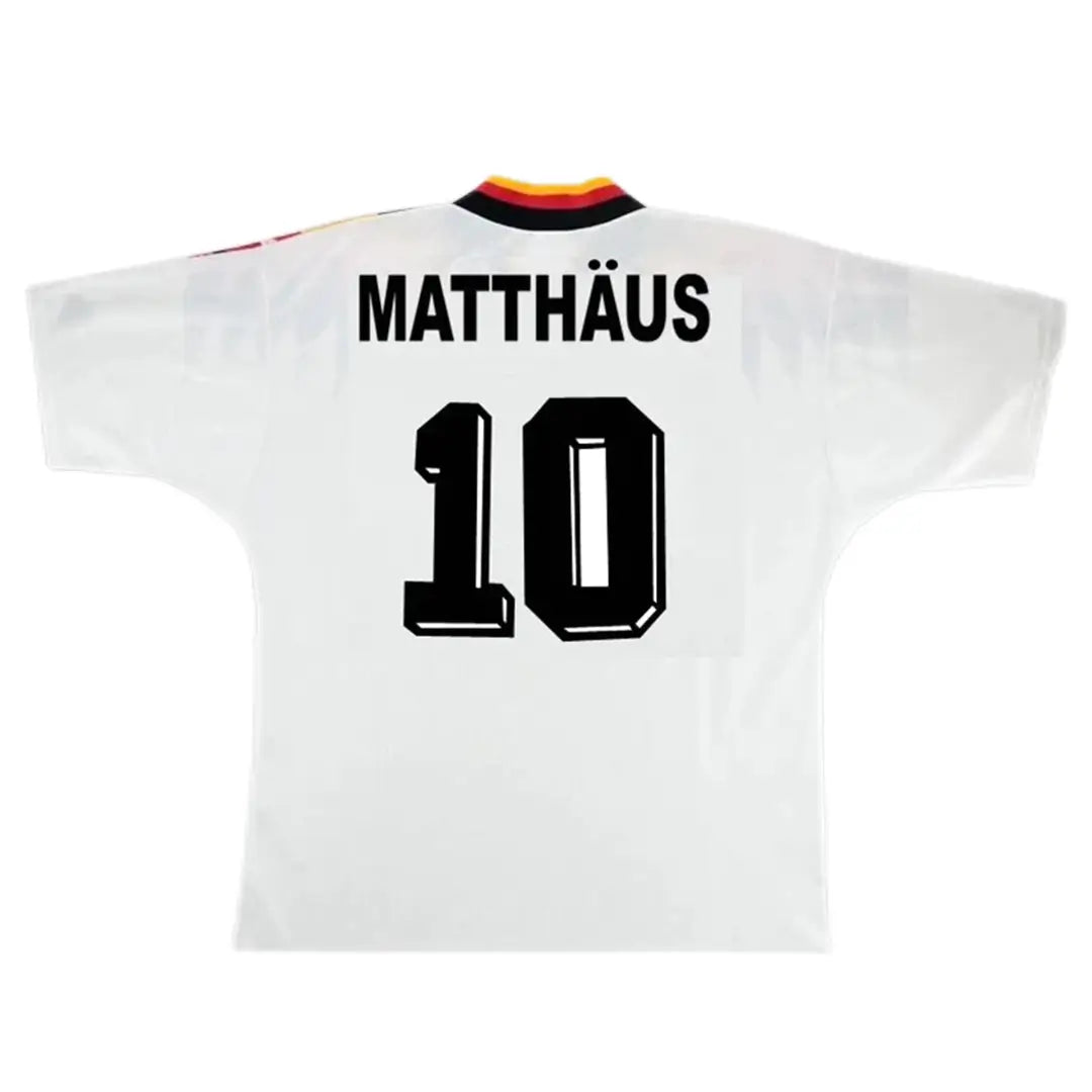 Camiseta de fútbol retro local de MATTHÄUS #10 Alemania 1994