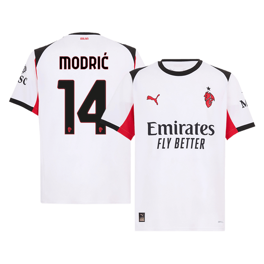 MODRIĆ #14 Maillot de football extérieur de l'AC Milan 2025/26