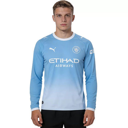 Manchester City Home Long Sleeve Soccer Jersey 2026/27