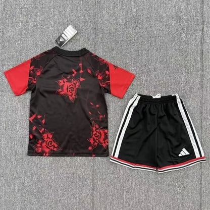 Red Devils Camiseta + Pantalón Corto Pre-Partido de Niño Rosa 2026/27
