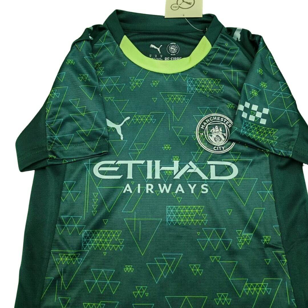 Equipación infantil del Manchester City EA SPORTS FC - Camiseta + Pantalón corto 2025/26