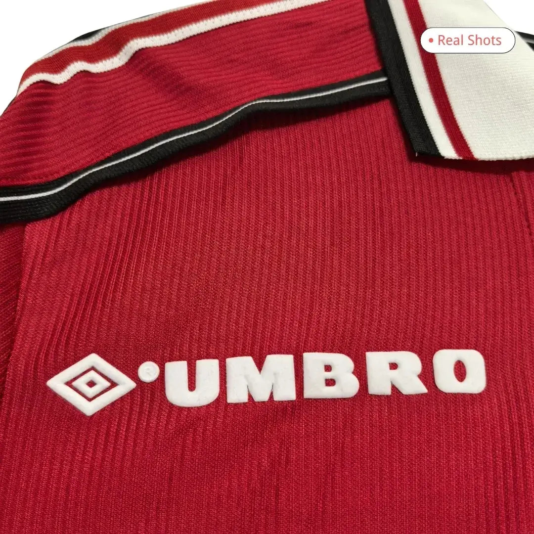 Camiseta retro local del Manchester United 1998/99 de Beckham #7