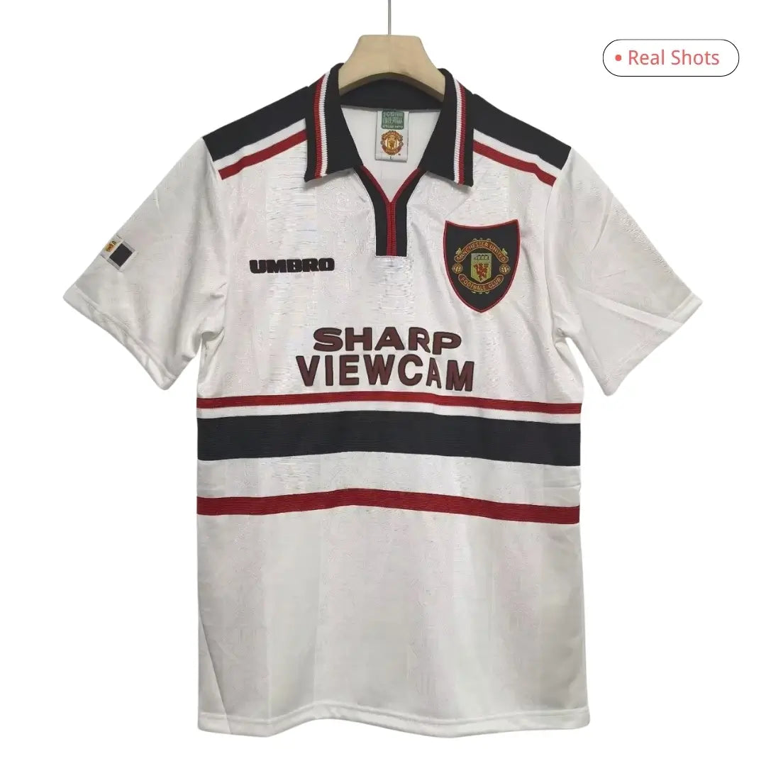 Camiseta de fútbol retro de visitante del Manchester United 1998/99