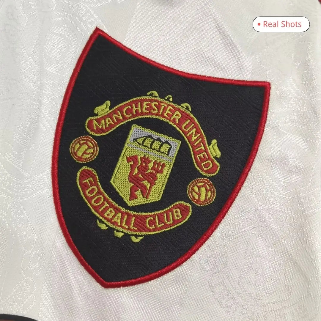 Camiseta de fútbol retro de manga larga de visitante del Manchester United 1998/99