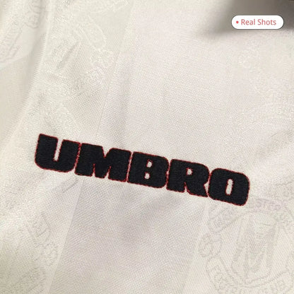 Camiseta de fútbol retro de manga larga de visitante del Manchester United 1998/99