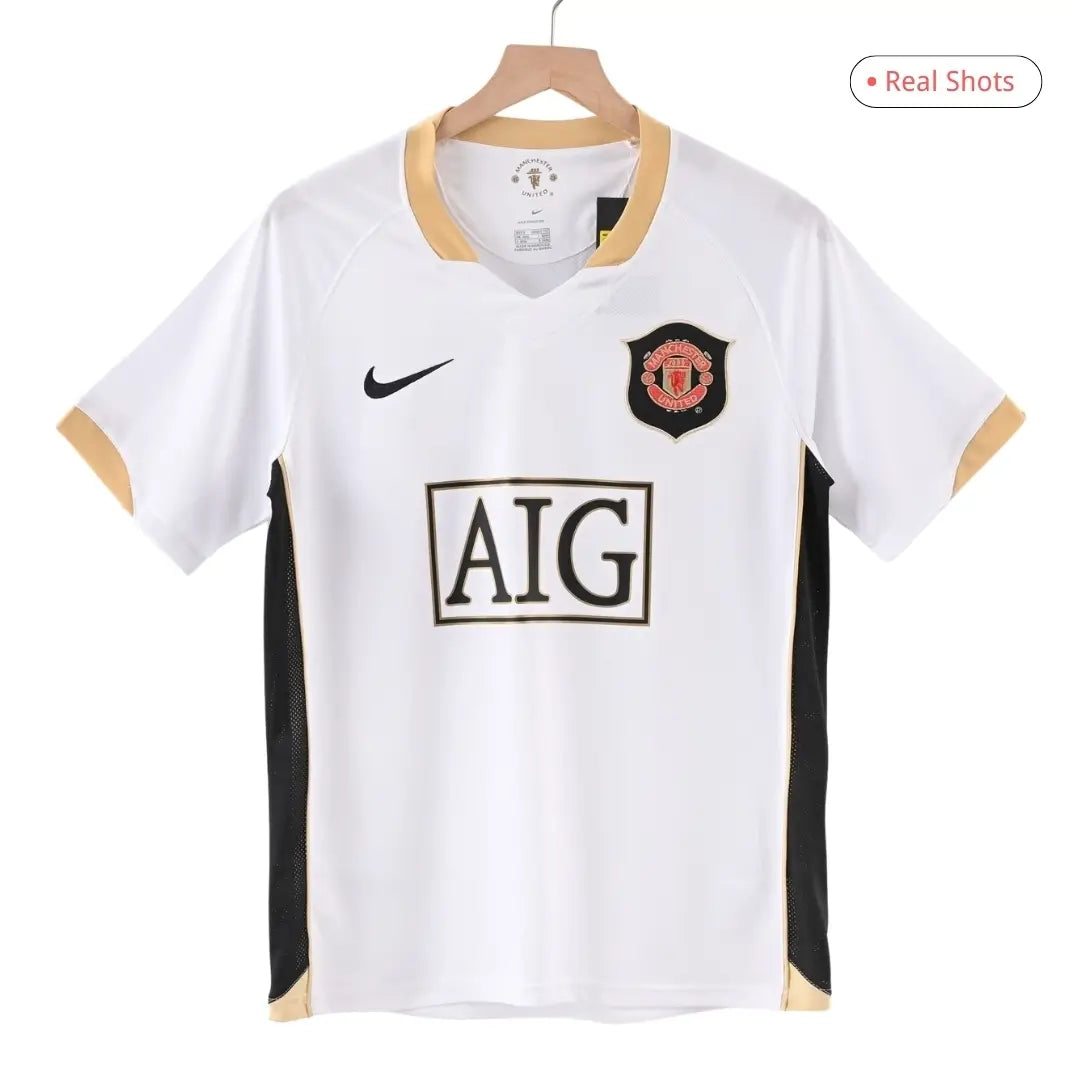 Camiseta retro de visitante del Manchester United 2006/08 de SMITH #14