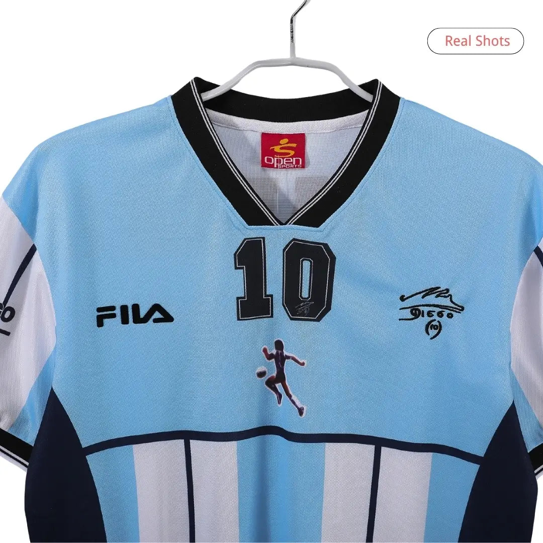 Camiseta de fútbol retro local de Maradona #10 Argentina 2001