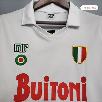 Camiseta retro de fútbol de visitante del Napoli n.° 10 de Maradona 1987/88