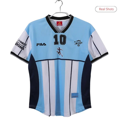 Camiseta de fútbol retro local de Maradona #10 Argentina 2001