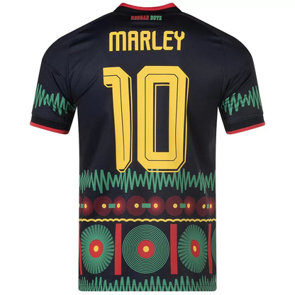 Camiseta de fútbol de visitante del Mundial de Jamaica 2026 Marley #10