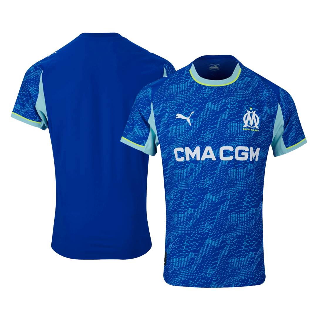 Camiseta de fútbol de la tercera equipación visitante del Marsella, versión jugador, temporada 2025/26