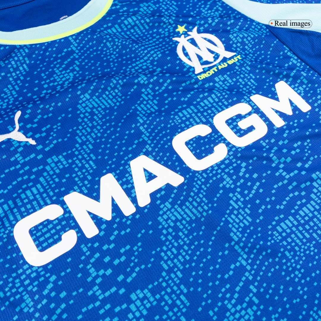 Camiseta de visitante del Marsella, tercera equipación, temporada 2025/26