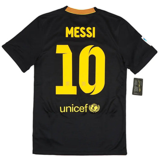 Maillot de football rétro Messi #10 Barcelone 2013/14 Troisième extérieur